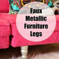 Faux Metallic Furniture Legs